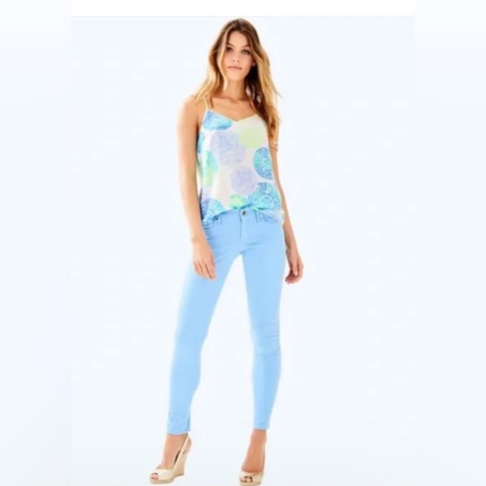 Lily Pulitzer Worth Skinny Pant Light Blue Size 4